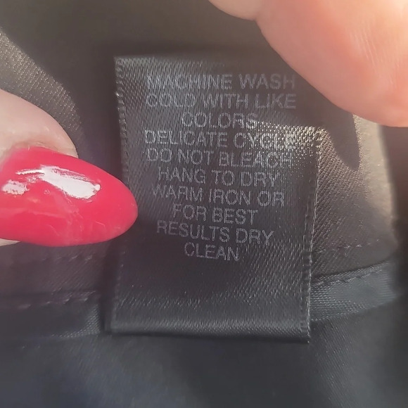 AVENUE black stretch flat front cuffed dress work pants sz 26 wide leg to - Picture 5 of 10